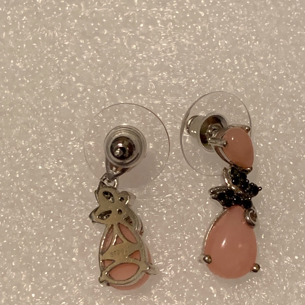 NWOT Pink Opal Earrings